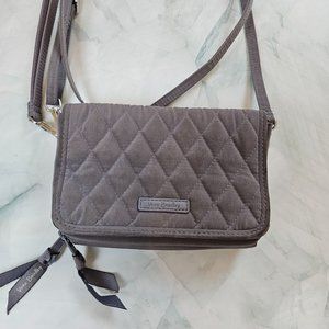 VERA BRADLEY ‎  Microfiber Rfid 3-in-1 Crossbody In Grey
